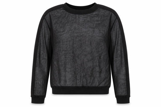 Zara Womens Black Viscose Pullover Sweatshirt Size M Pullover