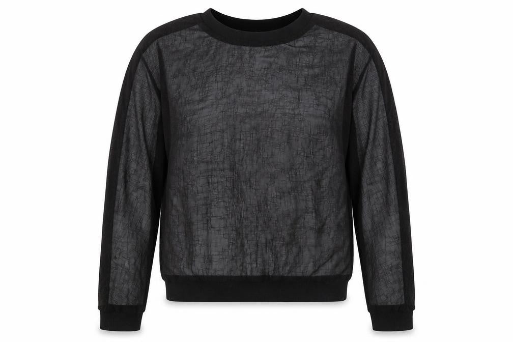 Zara Womens Black Viscose Pullover Sweatshirt Size M Pullover