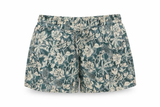 Scotch R'Belle Girls Green Floral Viscose Bermuda Shorts Size 12 Years Regular Drawstring