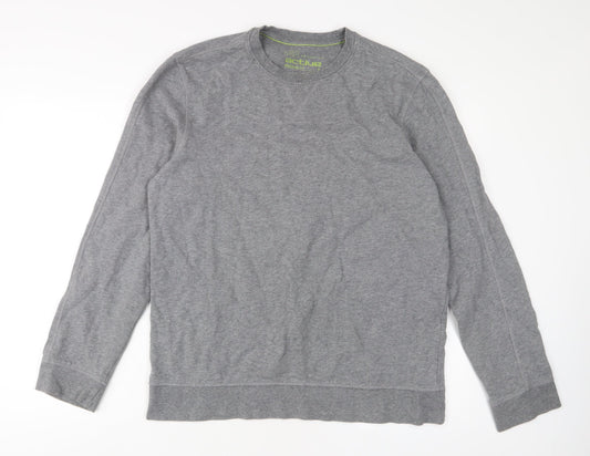 Marks and Spencer Mens Grey Cotton Pullover Sweatshirt Size M