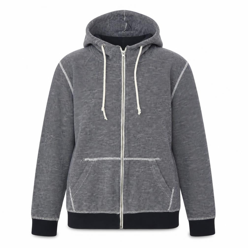 H&M Womens Blue Cotton Full Zip Hoodie Size M Zip
