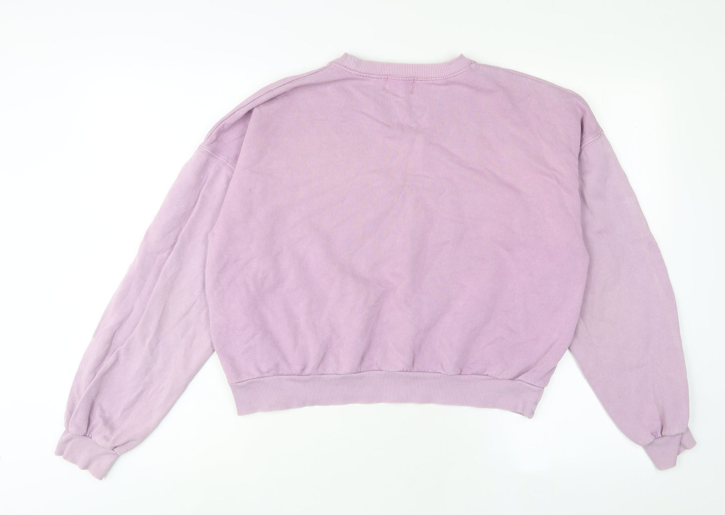 Pacific Republic Womens Purple Cotton Pullover Sweatshirt Size M Pullover - Embroidered