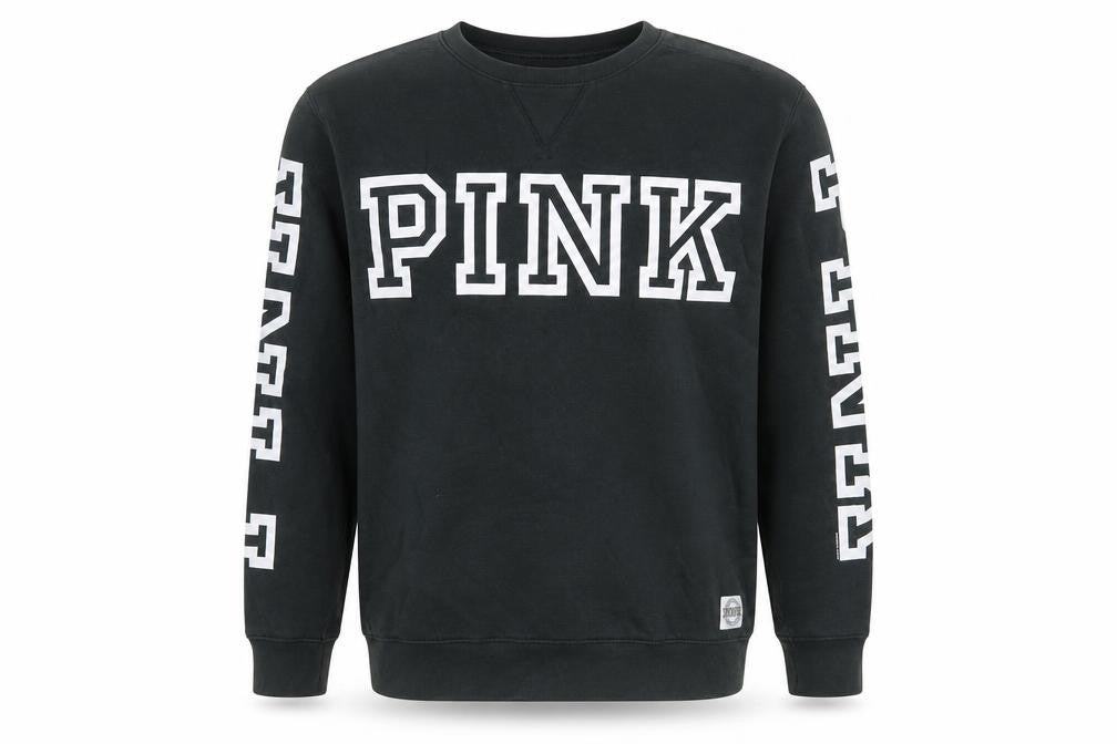 PINK Mens Green Cotton Pullover Sweatshirt Size M