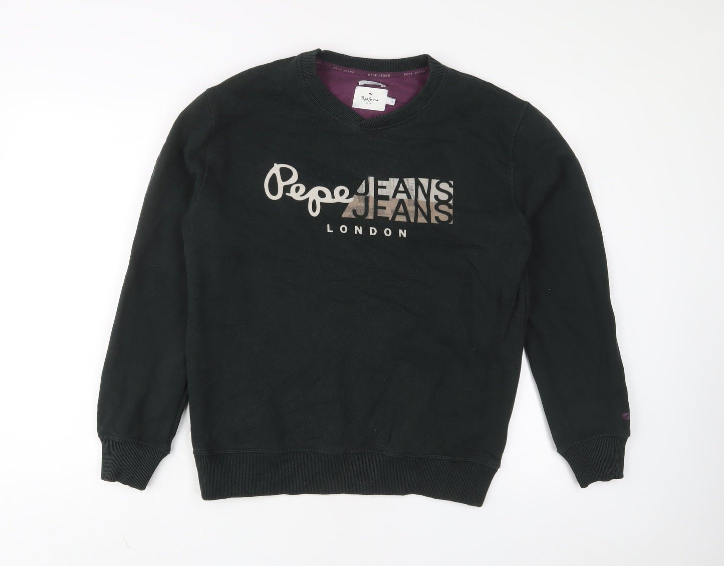 Pepe Jeans Mens Green Cotton Pullover Sweatshirt Size M