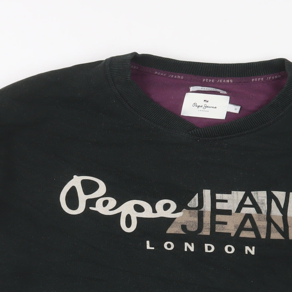 Pepe Jeans Mens Green Cotton Pullover Sweatshirt Size M