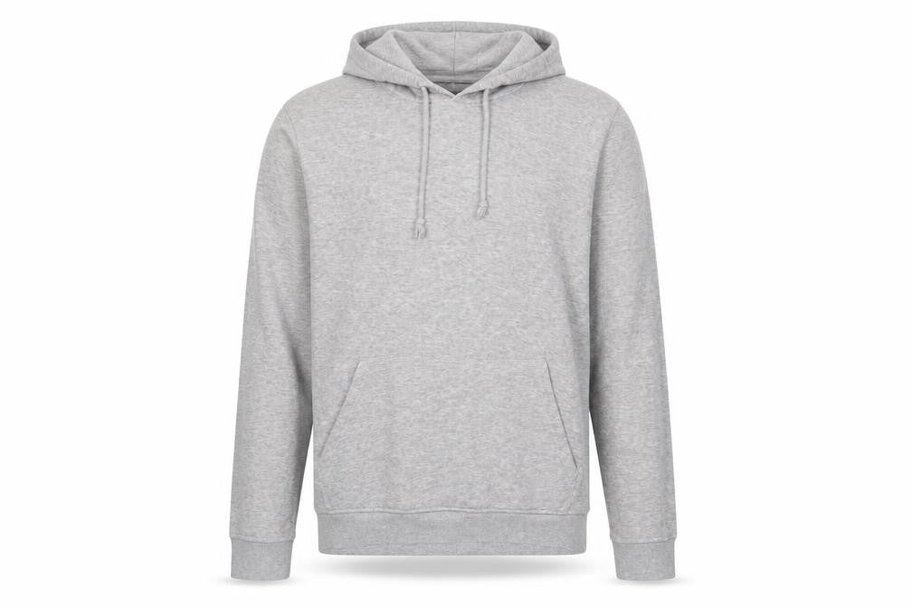 Brave Soul Mens Grey Cotton Pullover Hoodie Size L