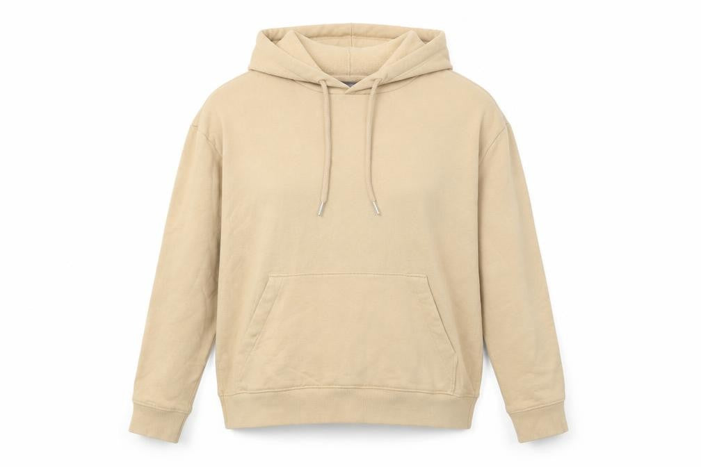 H&M Womens Beige Cotton Pullover Hoodie Size S Pullover