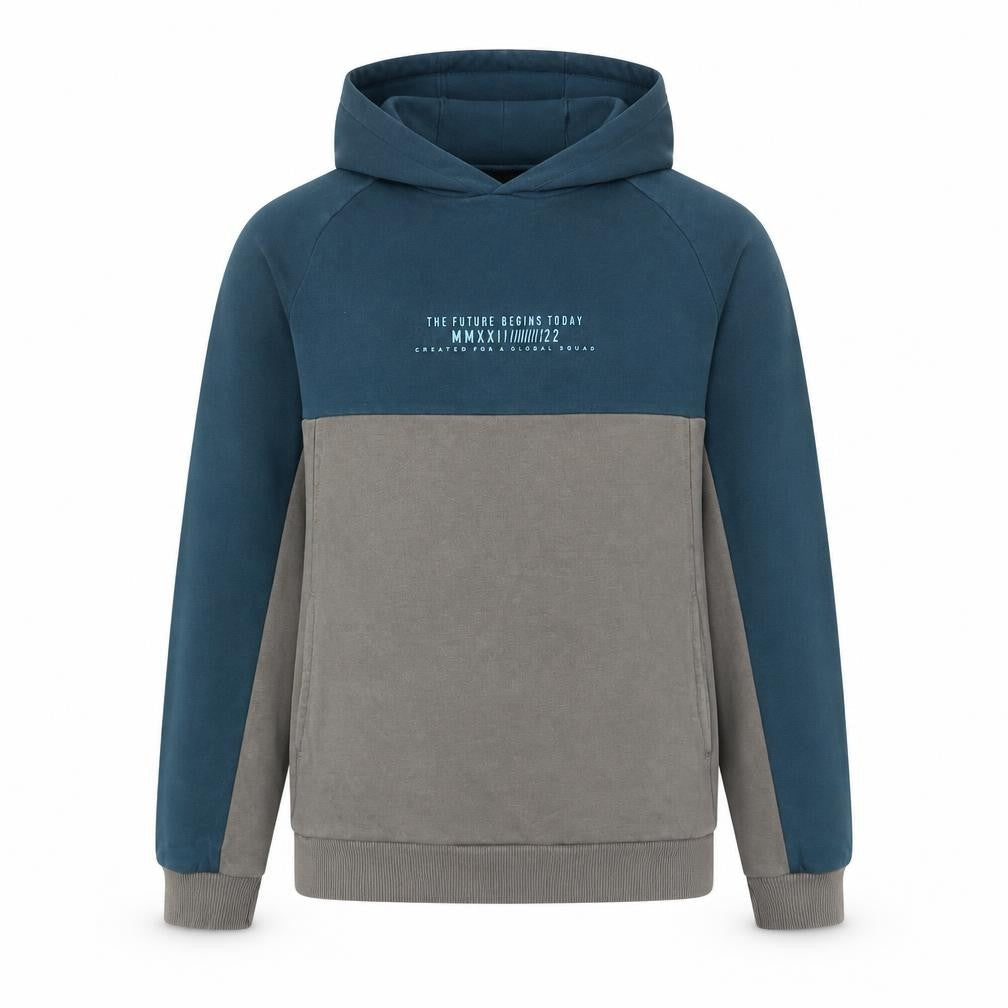 Marks & Spencer Boys Blue Cotton Pullover Hoodie Size 12-13 Years Pullover