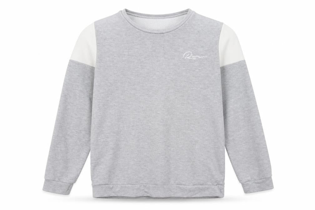 River Island Boys Grey Cotton Pullover Sweatshirt Size 13-14 Years Pullover