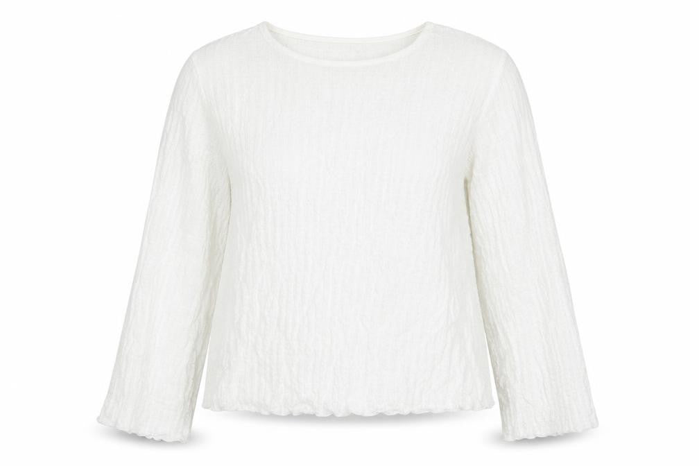 Marks & Spencer Womens White Patent Leather Basic Blouse Size 12 Round Neck