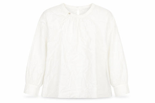 Marks & Spencer Womens White Viscose Basic Blouse Size 18 Round Neck