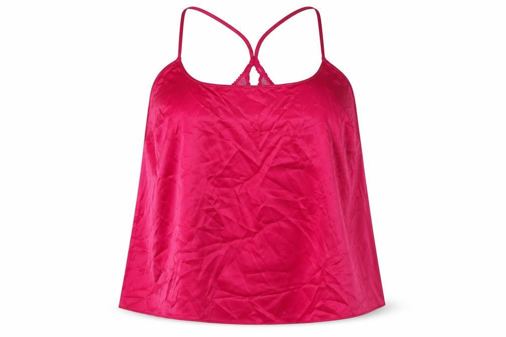 Marks & Spencer Womens Pink Solid Polyester Top Pyjama Top Size L