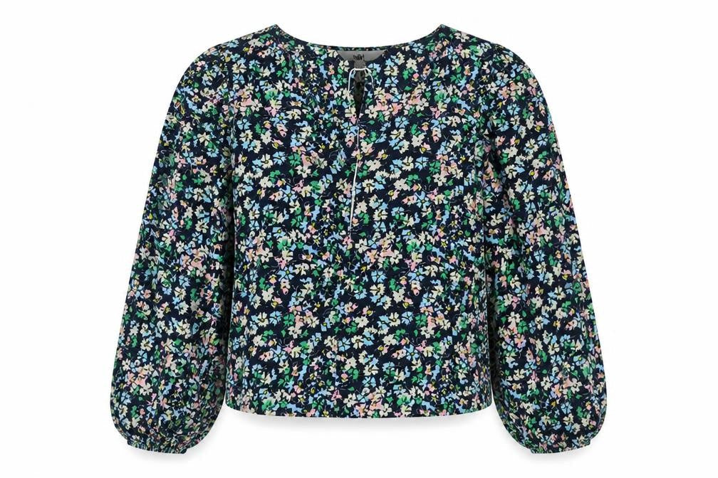 Marks & Spencer Womens Multicoloured Floral Polyester Basic Blouse Size 10 Round Neck