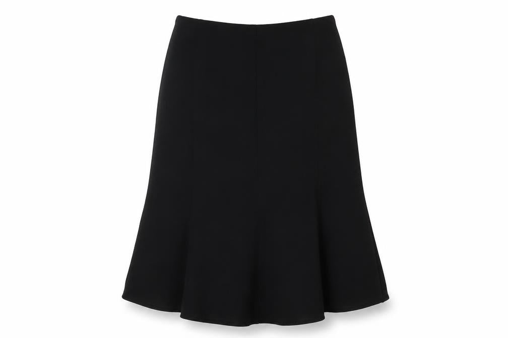 EWM Womens Black Polyester Maxi Skirt Size 16