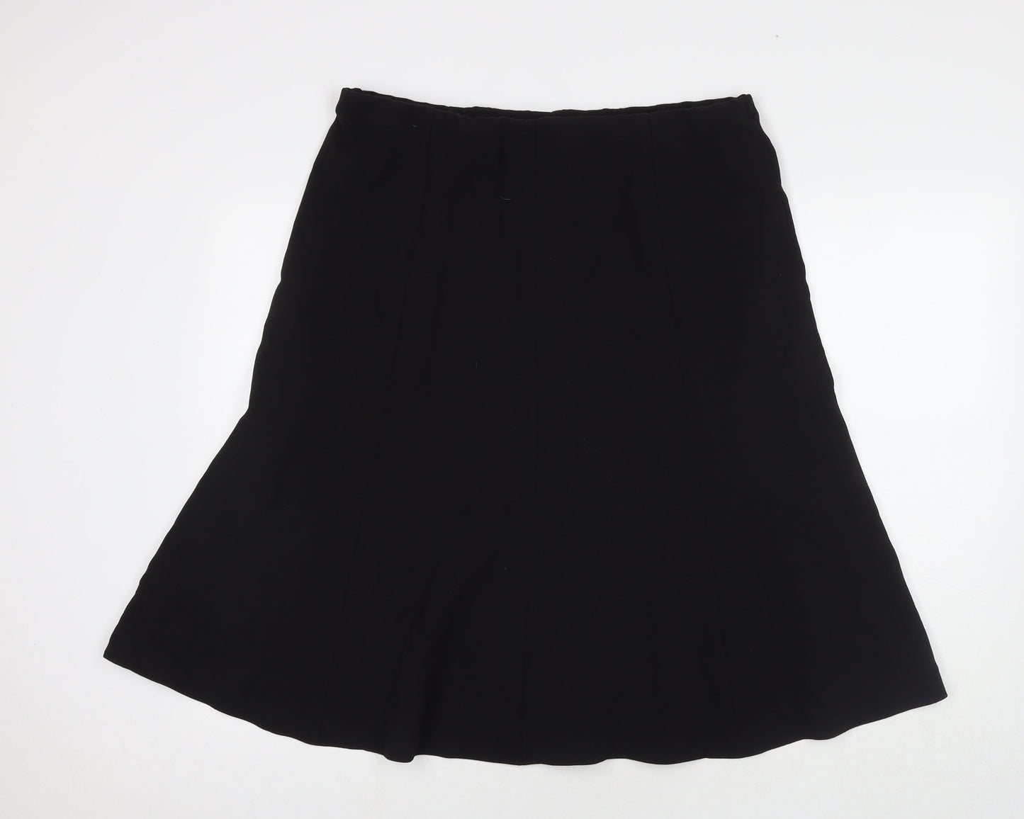 EWM Womens Black Polyester Maxi Skirt Size 16