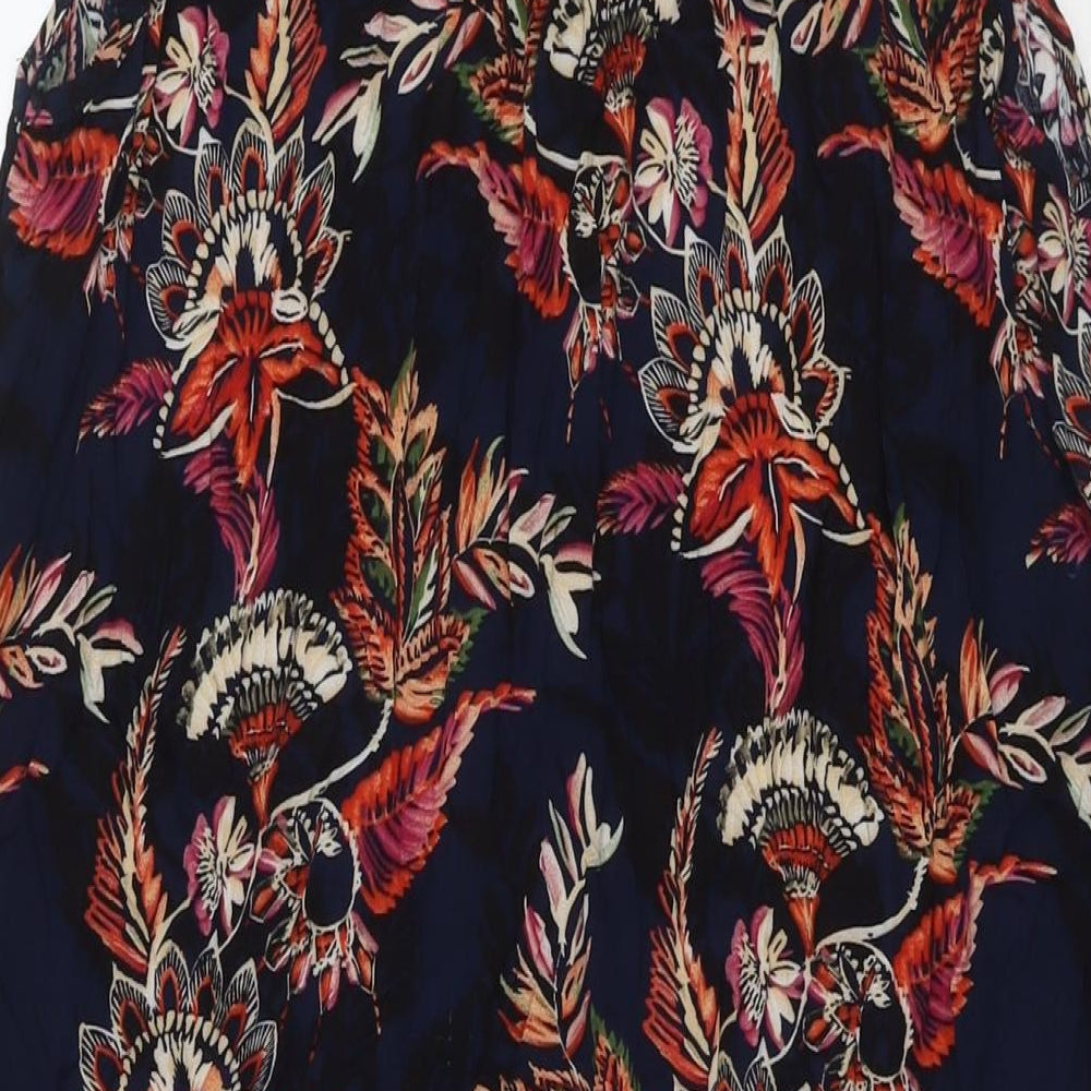 Oakridge Womens Multicoloured Floral Viscose Shirt Dress Size 16 Collared Button