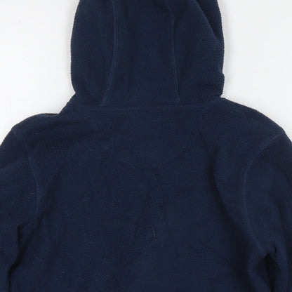 Brand and care label for Levi's boys’ blue jacket, size 10, years zip