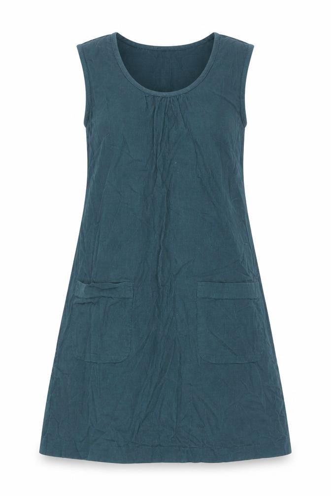 Nomads Womens Green Cotton A-Line Size 8 Scoop Neck
