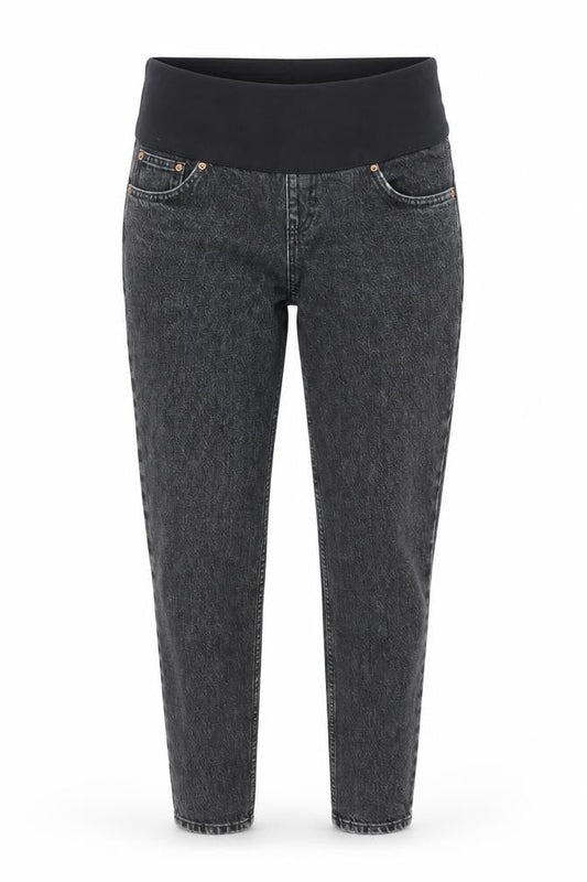 Topshop Womens Grey Cotton Blend Tapered Jeans Size 8 L28.5 in Regular