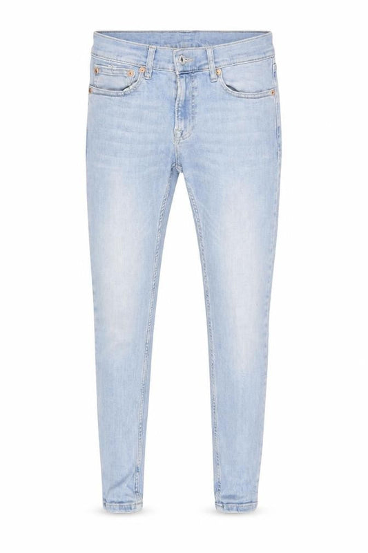 Topman Mens Blue Cotton Blend Tapered Jeans Size 28 in L27 in Regular Zip