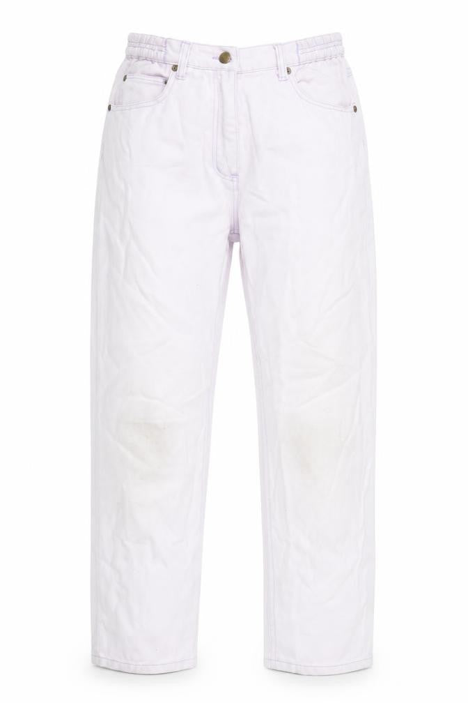 Mackays Pink Cotton Straight Jeans Size 12 L27 in Regular Zip