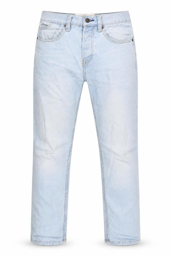 Topman Mens Blue Cotton Skinny Jeans Size 30 in L28 in Regular Button