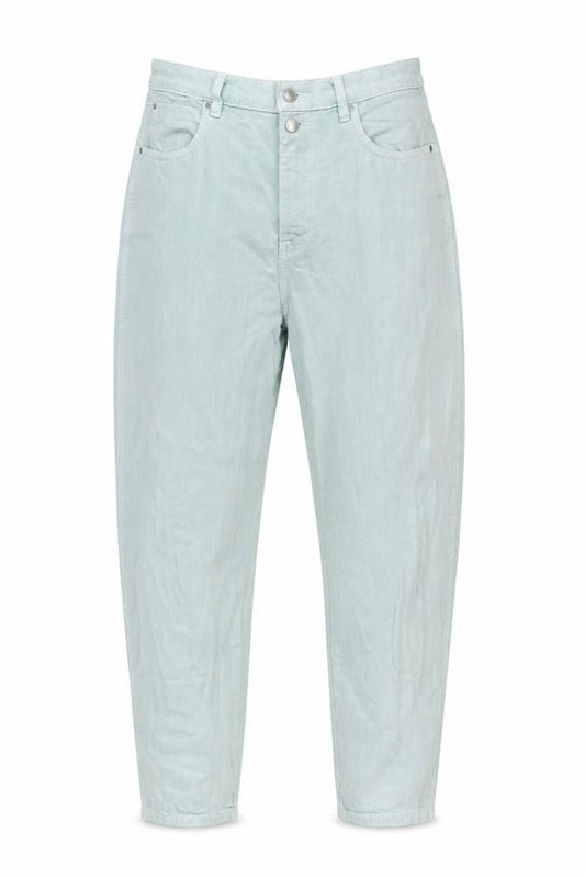 MNG Womens Green Cotton Mom Jeans Size 12 L29 in Regular Zip