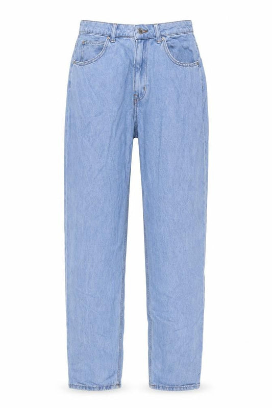 &Denim Womens Blue Cotton Mom Jeans Size 10 L32 in Regular Button