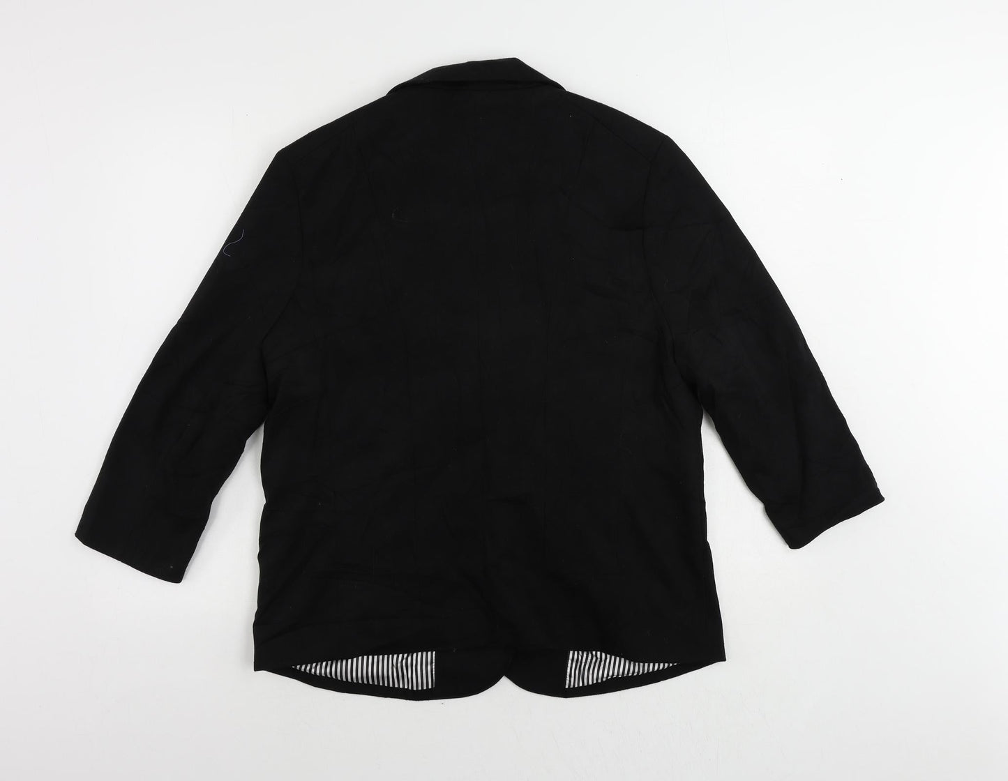 Klass Womens Black Jacket Blazer Size 16 Button