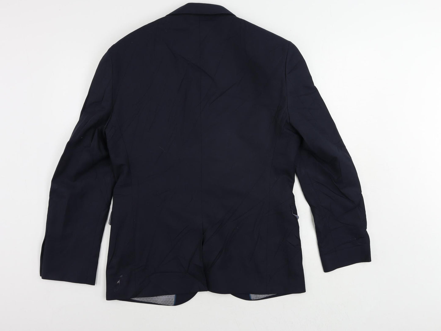 NEXT Mens Blue Polyester Jacket Suit Jacket Size 38 Regular