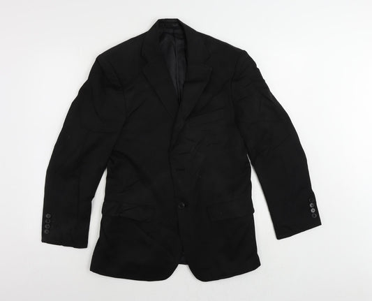 Burton Mens Black Polyester Jacket Suit Jacket Size 36 Regular