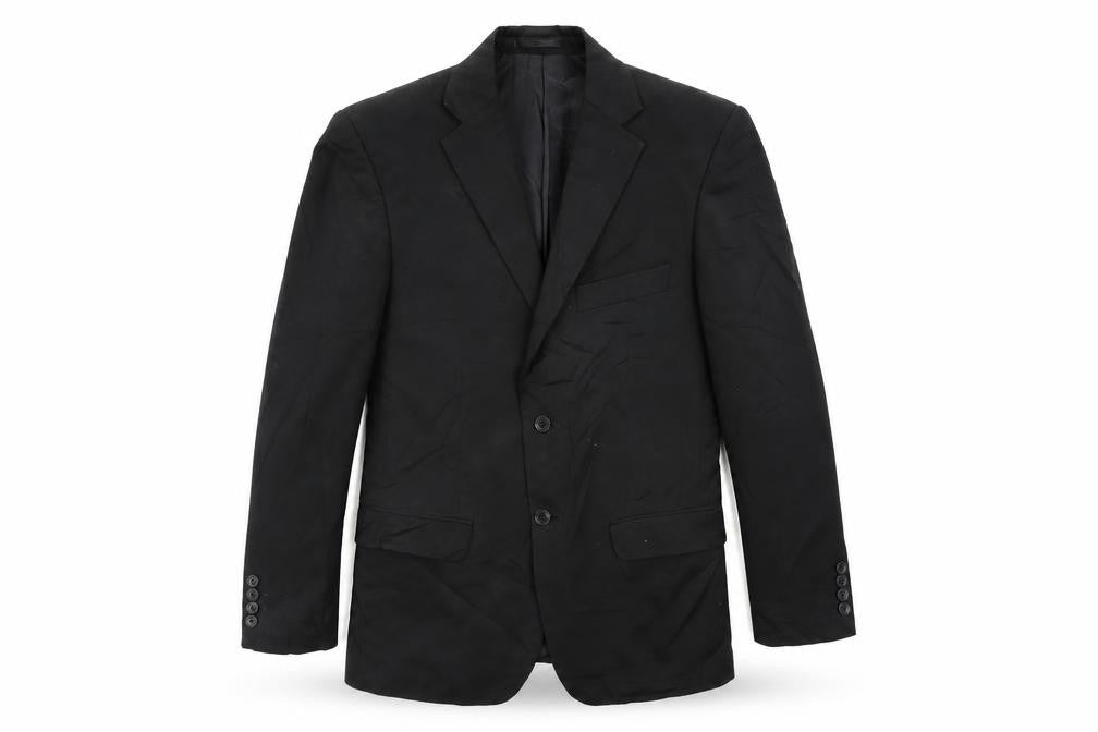 Burton Mens Black Polyester Jacket Suit Jacket Size 36 Regular