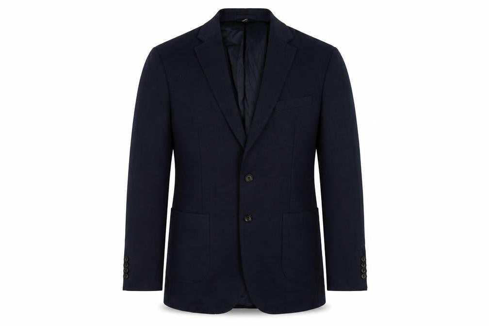 Marks & Spencer Mens Blue Polyamide Jacket Suit Jacket Size 42 Regular