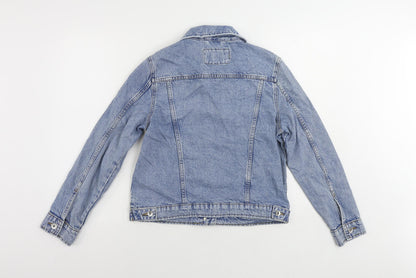 Marks & Spencer Womens Blue Jacket Size 10 Button