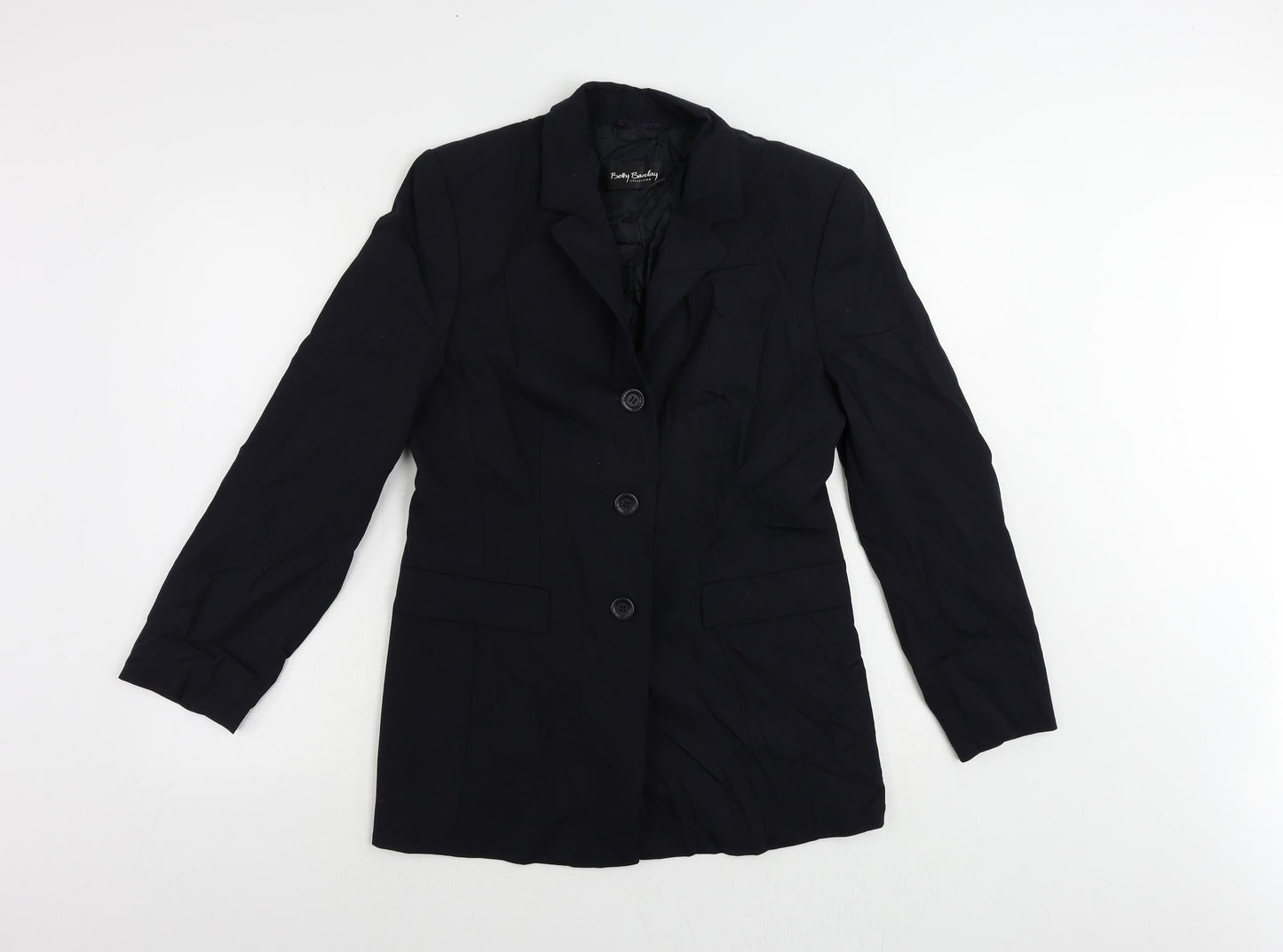 Betty Barclay Womens Blue Jacket Blazer Size 10 Button