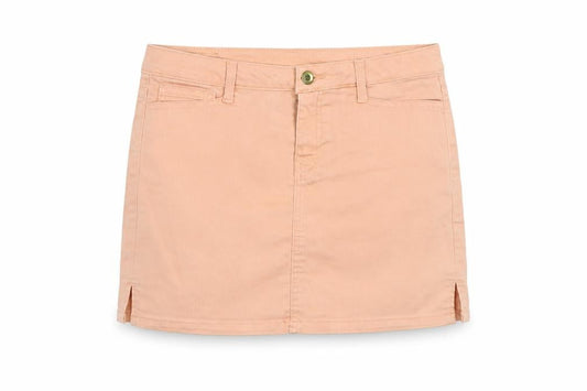 Vero Moda Womens Pink Cotton Mini Skirt Size 10 Button