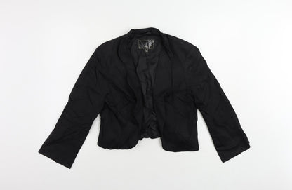Bonprix Womens Black Jacket Blazer Size 16 - Open