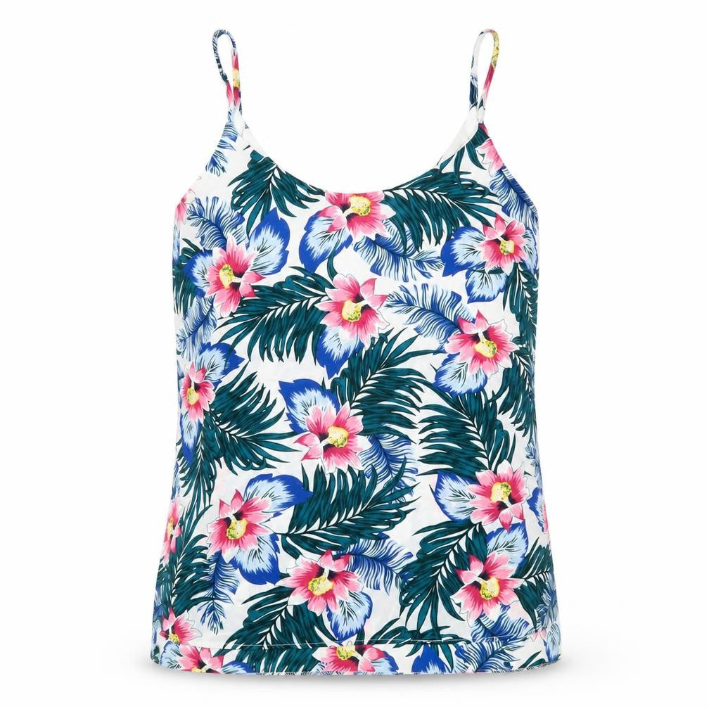 Dorothy Perkins Womens Multicoloured Floral Polyester Camisole T-Shirt Size 6 Round Neck