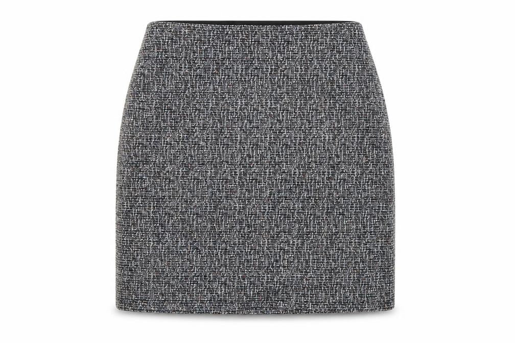 Marks & Spencer Womens Grey Polyester Straight & Pencil Skirt Size 14
