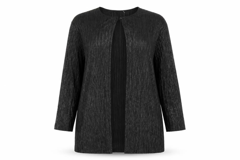 Principles Womens Black Polyester Kimono T-Shirt Size 12 Round Neck