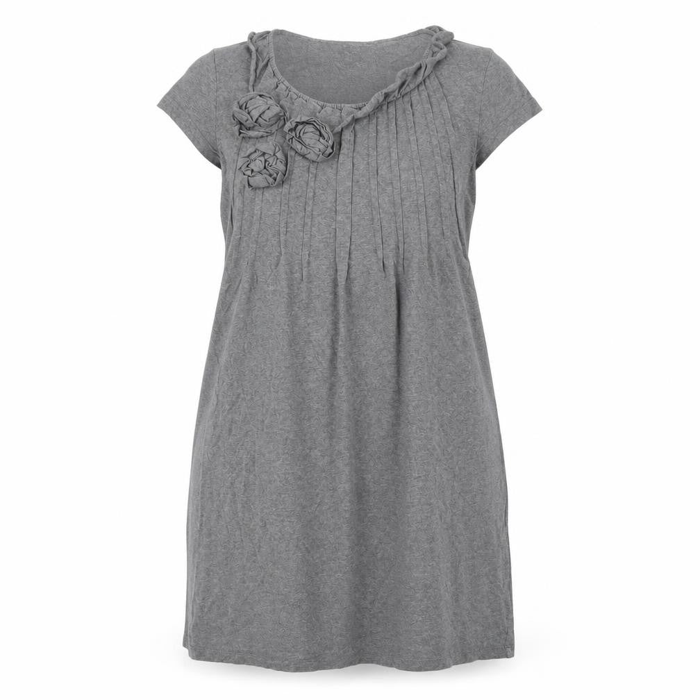NEXT Womens Grey Cotton A-Line Size 14 Round Neck Pullover