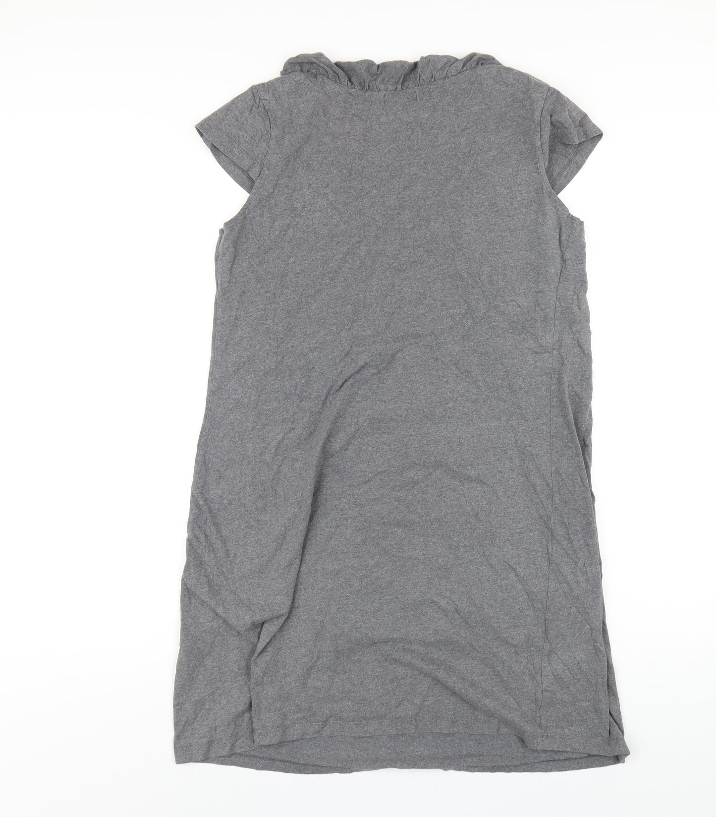 NEXT Womens Grey Cotton A-Line Size 14 Round Neck Pullover