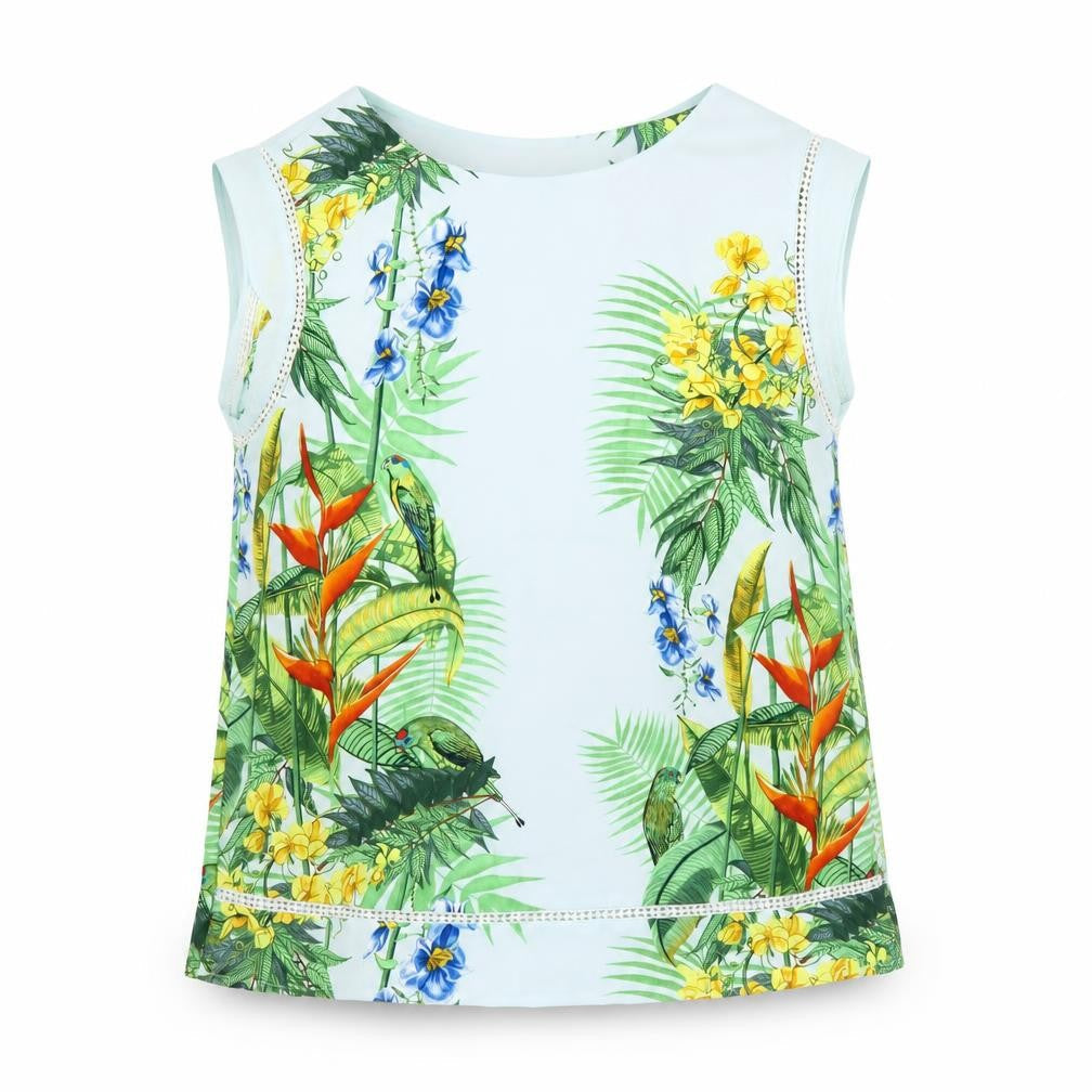 Oasis Womens Multicoloured Geometric Polyester Basic T-Shirt Size 10 Round Neck