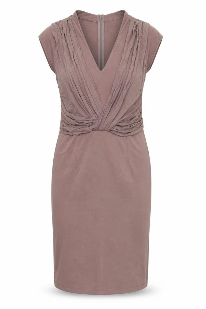 Dorothy Perkins Womens Purple Polyester Bodycon Size 14 V-Neck Zip