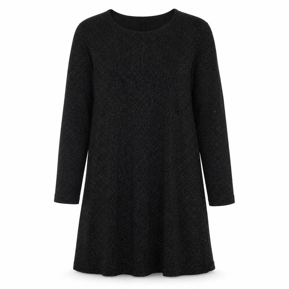 Dorothy Perkins Womens Black Acetate A-Line Size 18 Round Neck Pullover