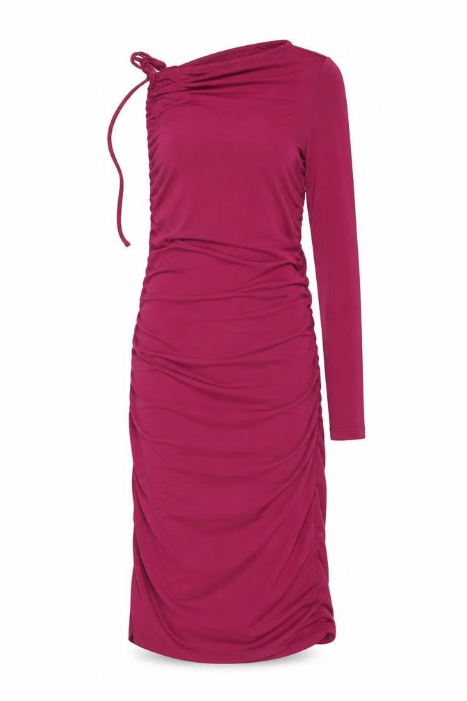 Pull&Bear Womens Pink Polyester Bodycon Size XS Round Neck Pullover