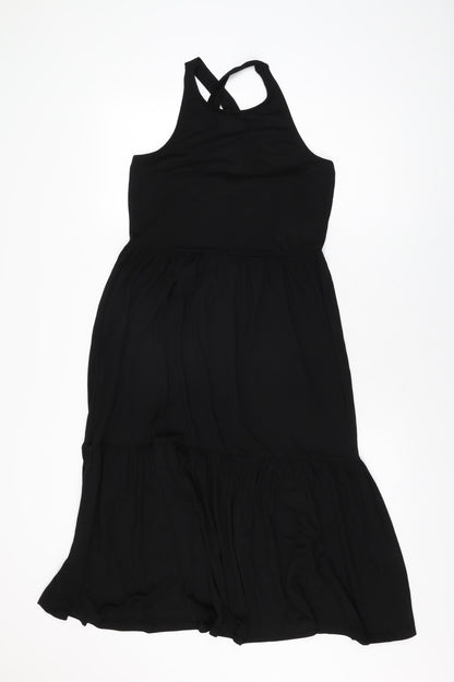 Additional front view of JDY women’s black polyester shift, size S, round neck pullover