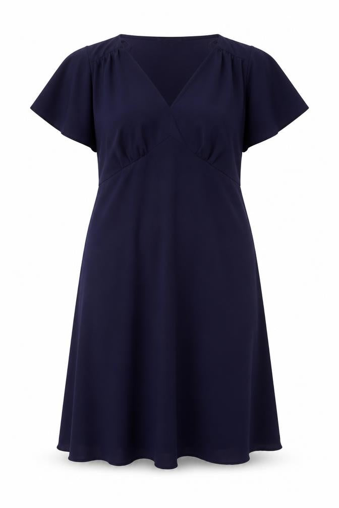Marks and Spencer Womens Blue Polyester A-Line Size 18 Round Neck Pullover