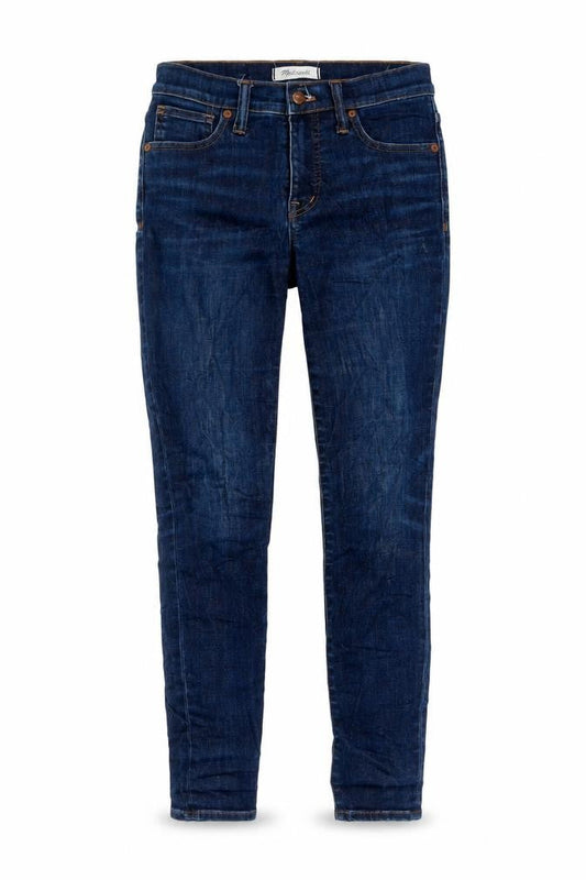 Madewell Womens Blue Cotton Skinny Jeans Size 25 in L28 in Regular Button