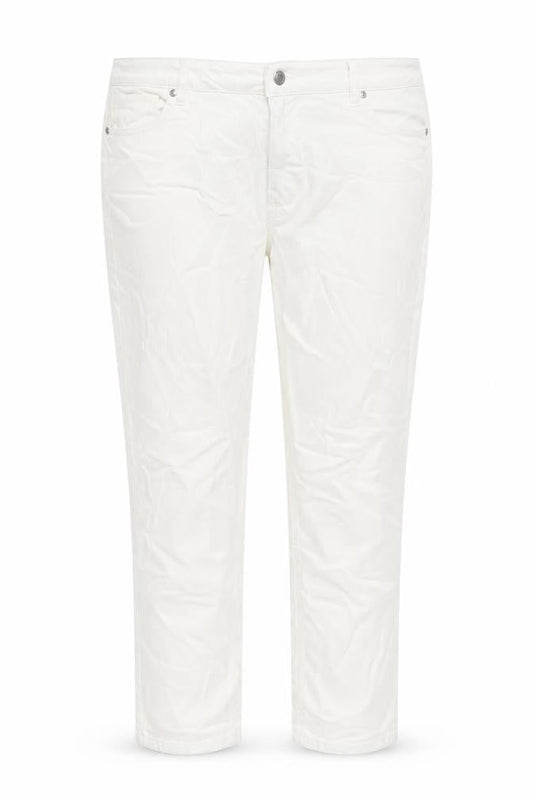 F&F Womens Ivory Cotton Straight Jeans Size 18 L26 in Regular Button